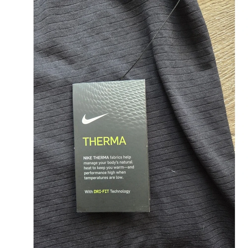 New Nike Running Top Womens Medium Black Therma Dri-FIT Long Sleeve BV2977-010